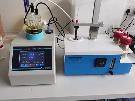 卡氏加熱爐水分測定儀走進 江西海皓科技檢測MS膠中的水分 卡氏加熱爐水分測定儀走進 江西海皓科技檢測MS膠中的水分